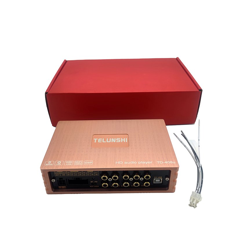 Car DSP AMP 4 in 4 Out 8CH RCA Output 31 EQ Band Crossover Built-in Car Dsp Audio Processor 4*50W Car DSP Amplifier