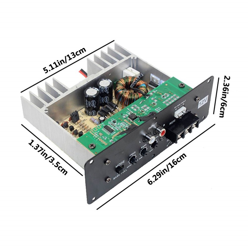 Car Amplifier Board 12V High Power Subwoofer Amplifier 800W With BT5.0 Full Tone Pure Bass Car Subwoofer Core