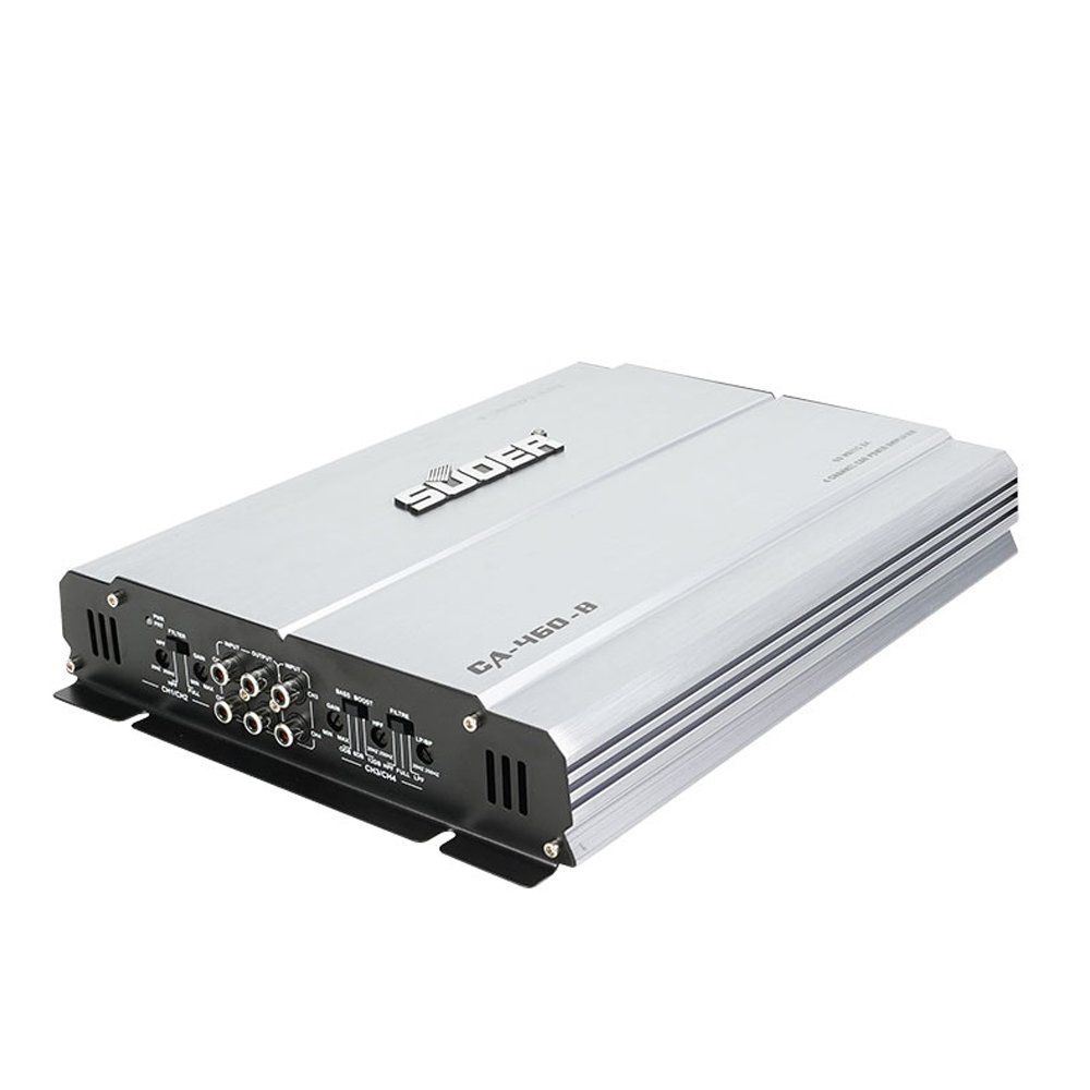 Suoer CA-460-B 4*60 Big Sale Power Car Amplifier Class AB 4 Channel Full Range Audio Good Price Car Amp