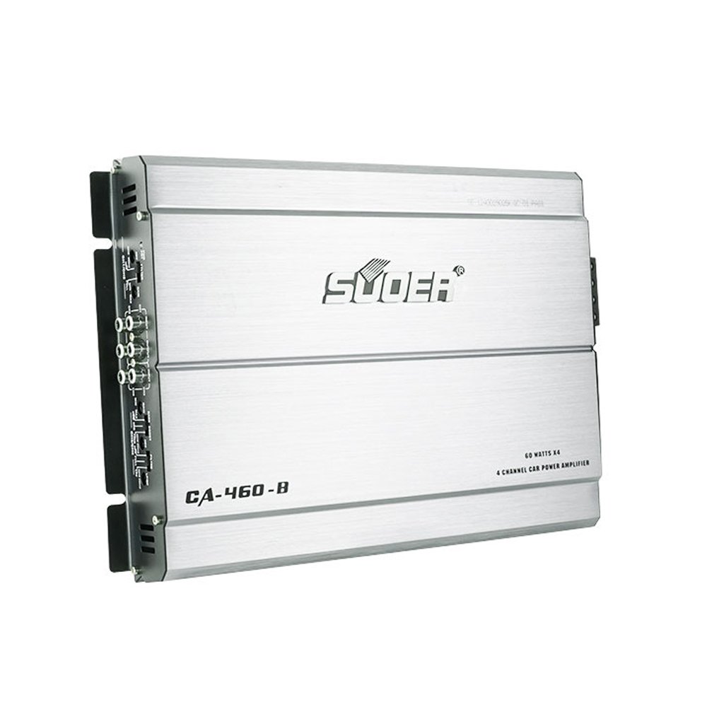 Suoer CA-460-B 4*60 Big Sale Power Car Amplifier Class AB 4 Channel Full Range Audio Good Price Car Amp