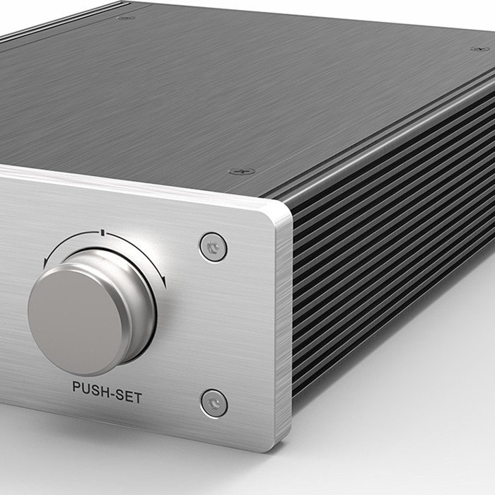 Classic Design Black Audio Hi-fi Car Amplifier Housing DIY Aluminum Extruded Case with Double Chassis