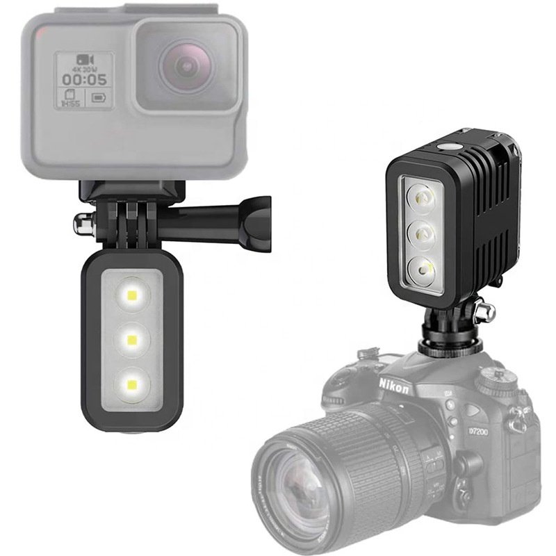 Takenoken Photography Accessories Waterproof Dive Light Waterproof LED Fill Night Light Underwater Video Light for Go Pro Camera