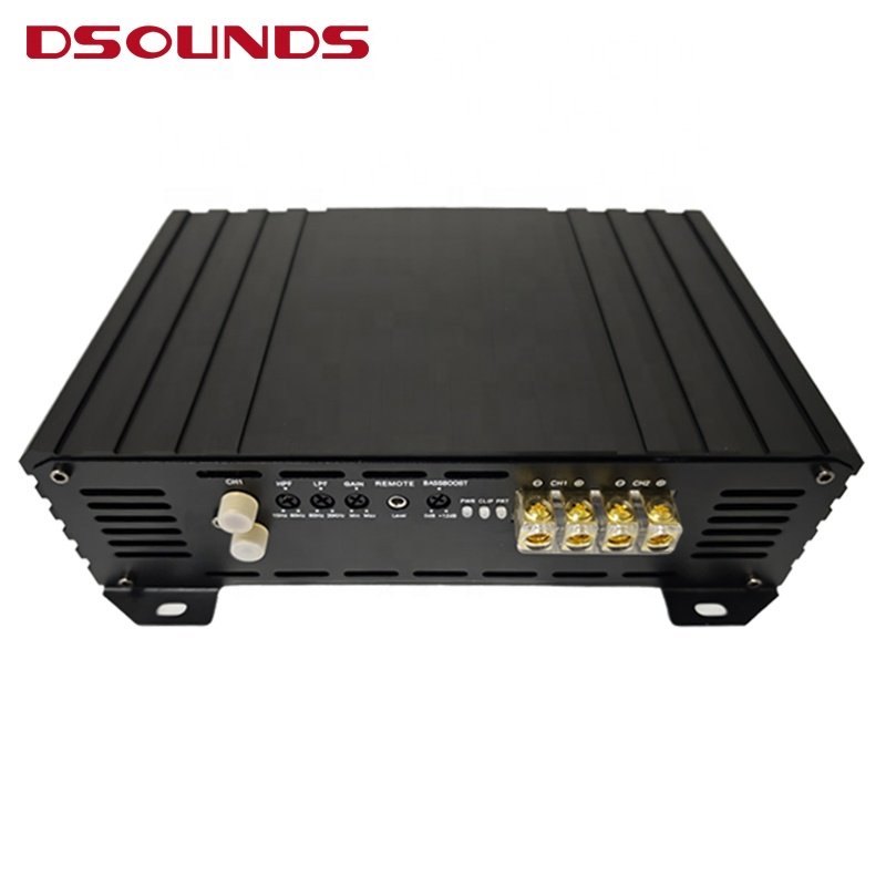 Mini 2CH Car Amplifier Brazilian Style Car Amplifier 500WrmsX2 with Full Range for Car Audio
