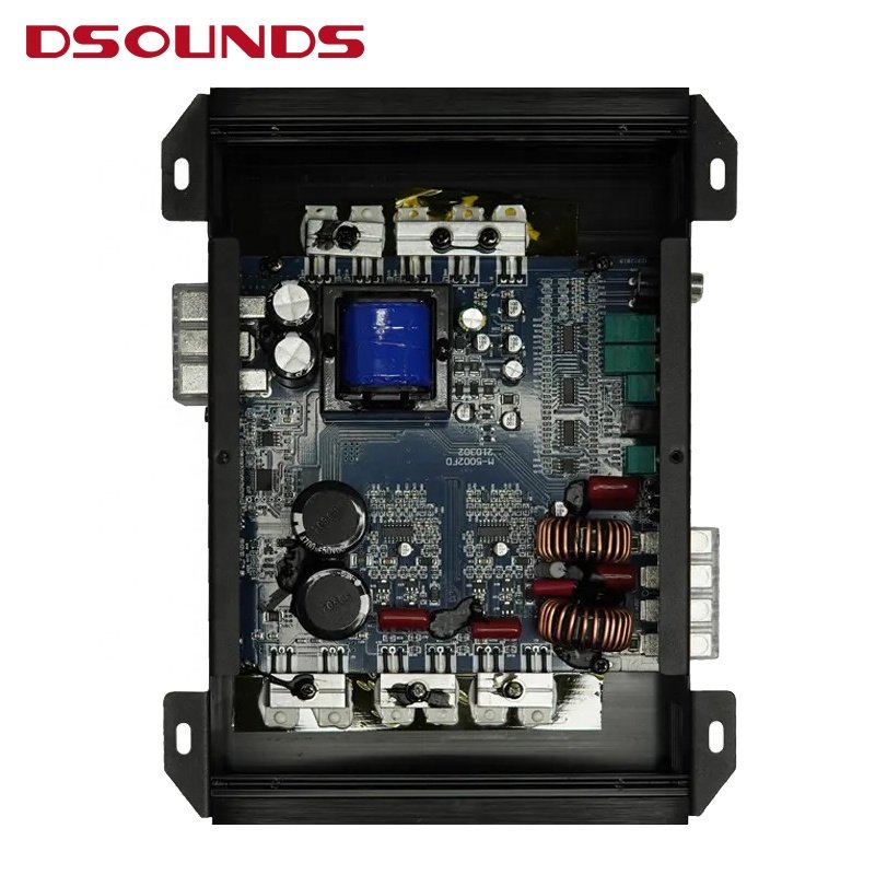 Mini 2CH Car Amplifier Brazilian Style Car Amplifier 500WrmsX2 with Full Range for Car Audio