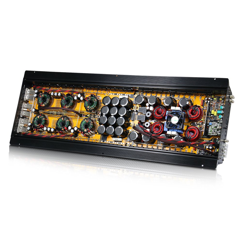 Korean Built DC 12V High Power 8000W RMS Class D Monoblock Strapble Car Power Amplifier Stable at 1 Ohm TP-7500.1D
