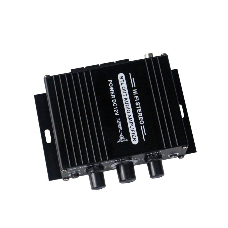 AK-270 HIFI Amplifier 2.0 Channel Home Amp Bass and Treble Adjustment Stereo Audio Home Cinema Sound System DC12V MP3 AK270
