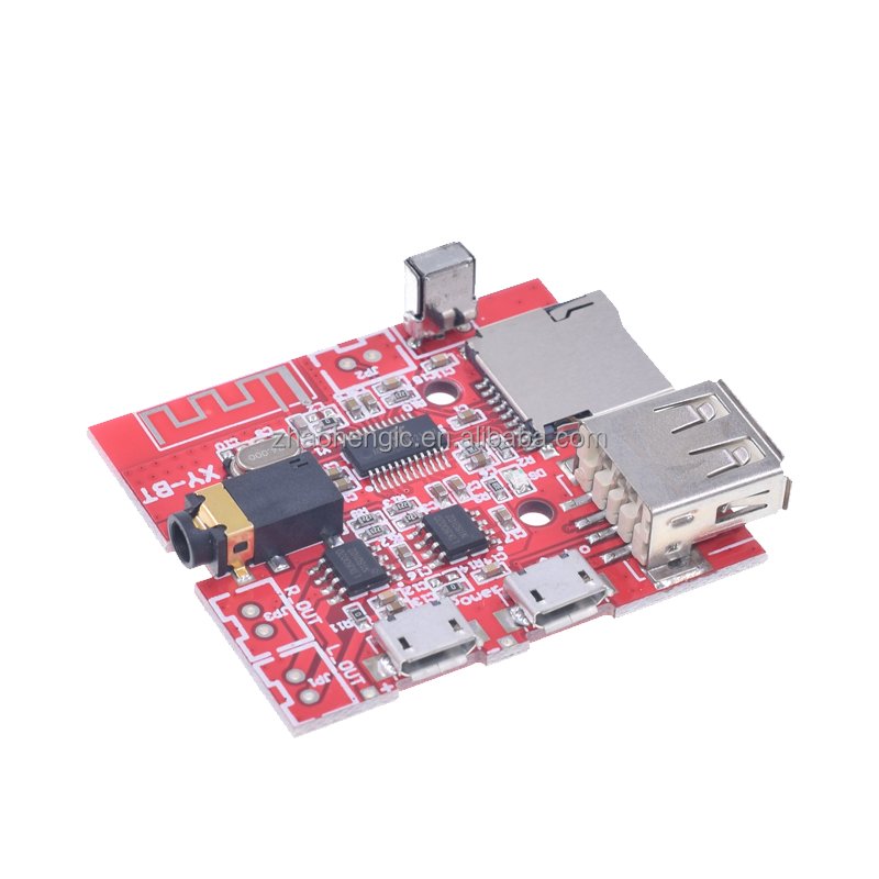 Car Bluetooth 4.1 MP3 WAV Decoding Board 3W Speaker Amplifier Audio Receiver Module Support USB/TF/U-DISK/IR Remote Control