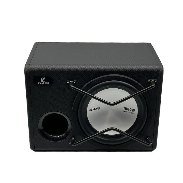 Factory OEM Strong Bass Active Car Audio Subwoofer Enclosure 12 Inch Car Active Subwoofers Car Sound Subwoofer Box