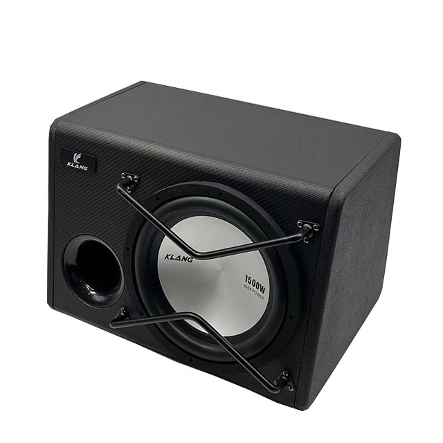 Factory OEM Strong Bass Active Car Audio Subwoofer Enclosure 12 Inch Car Active Subwoofers Car Sound Subwoofer Box