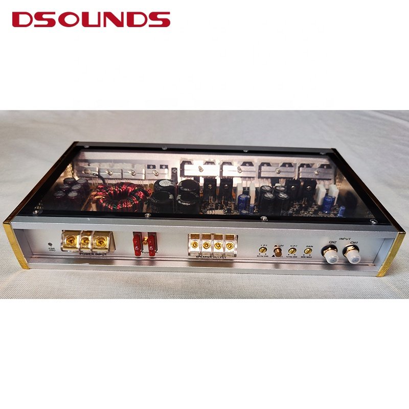 250Wx2 Class AB Car Amplifier with Full Range of HIFI Series Car Amplifier for Car Audio Speakers