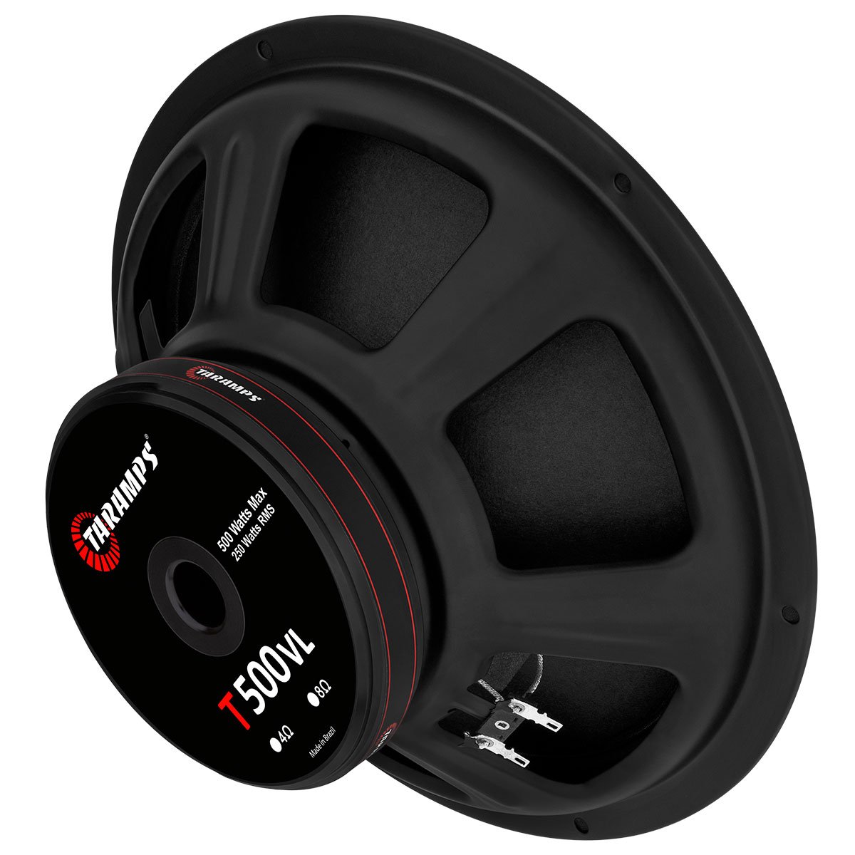 Taramps Loudspeaker 12" T 500VL 0S 4 or 8 Ohms 250 Watts Rms 500W Max Speaker 12 Inches Sound Ideal Cars and Guitar Amplifiers