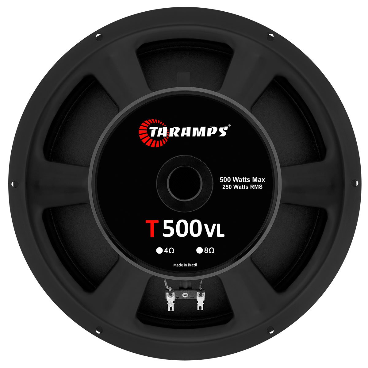 Taramps Loudspeaker 12" T 500VL 0S 4 or 8 Ohms 250 Watts Rms 500W Max Speaker 12 Inches Sound Ideal Cars and Guitar Amplifiers