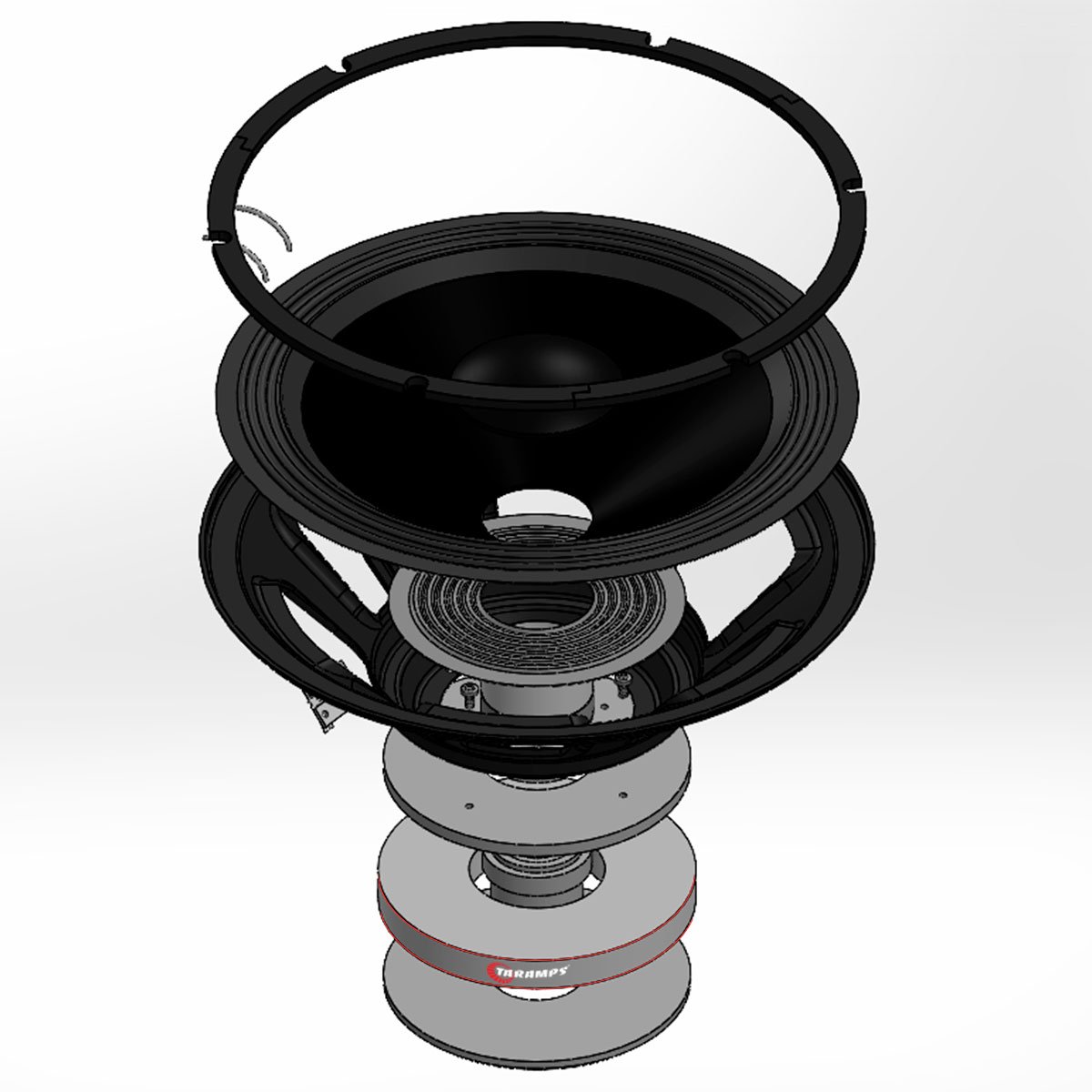 Taramps Loudspeaker 12" T 500VL 0S 4 or 8 Ohms 250 Watts Rms 500W Max Speaker 12 Inches Sound Ideal Cars and Guitar Amplifiers