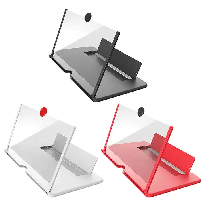 2024 Original Patent Top Quality 2 in 1 Hd 10 12 14 16" Phone Magnifier Mobile Phone Screen 3d Magnifier Desktop Phone Holder St