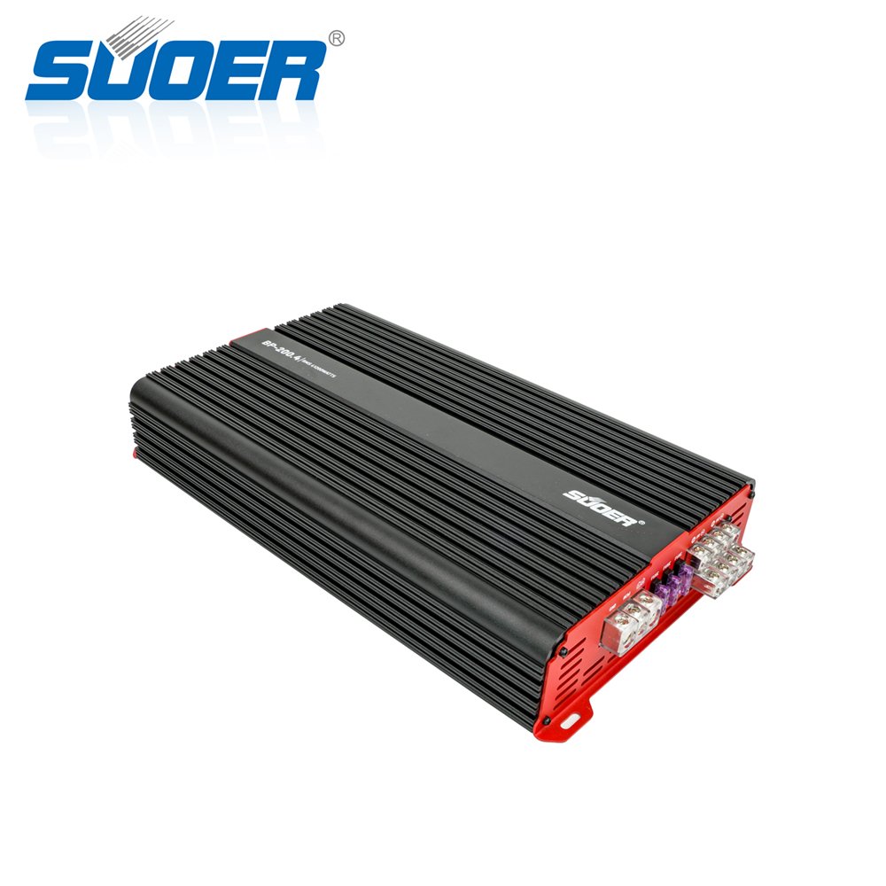 Suoer BP--200.4 200x4 1 or 2 Ohms 200 Watts RMS 4 Channel 200x4 RMS Digital Crossover Car Audio Amplifier