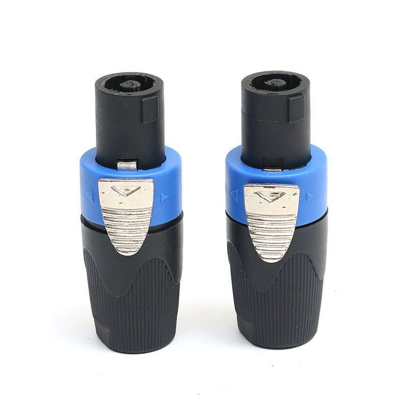 OEM Free Sample plate with nickel professional speaker connector Audio plug power amplifier speaker cable Audio cable ohm head
