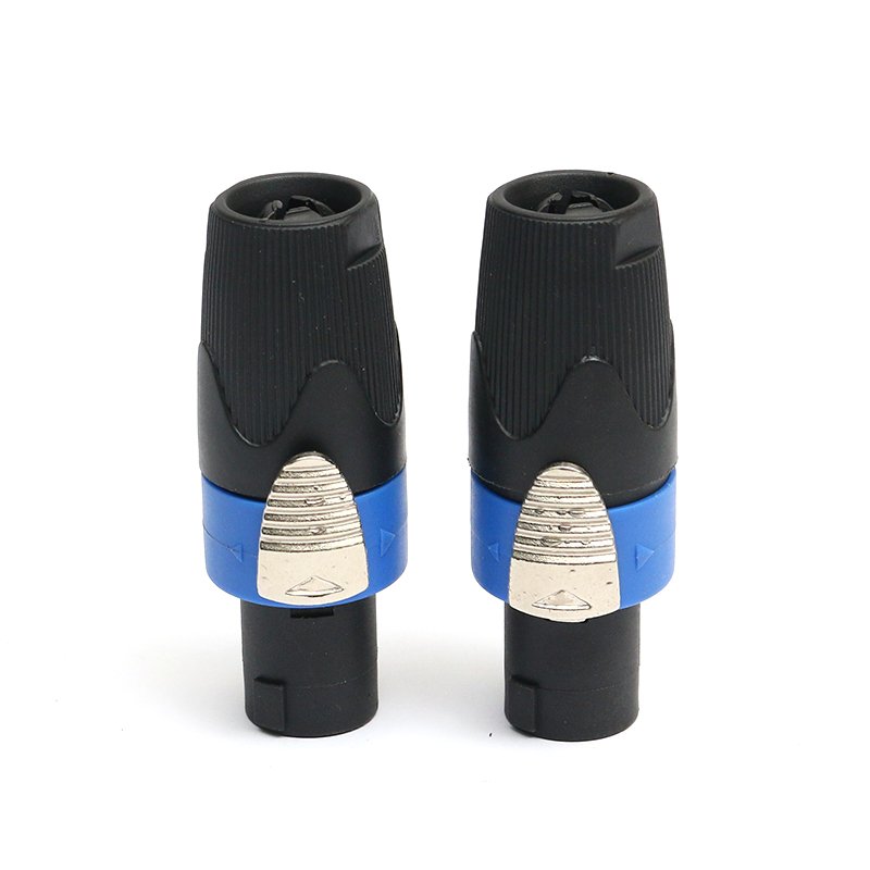 OEM Free Sample plate with nickel professional speaker connector Audio plug power amplifier speaker cable Audio cable ohm head