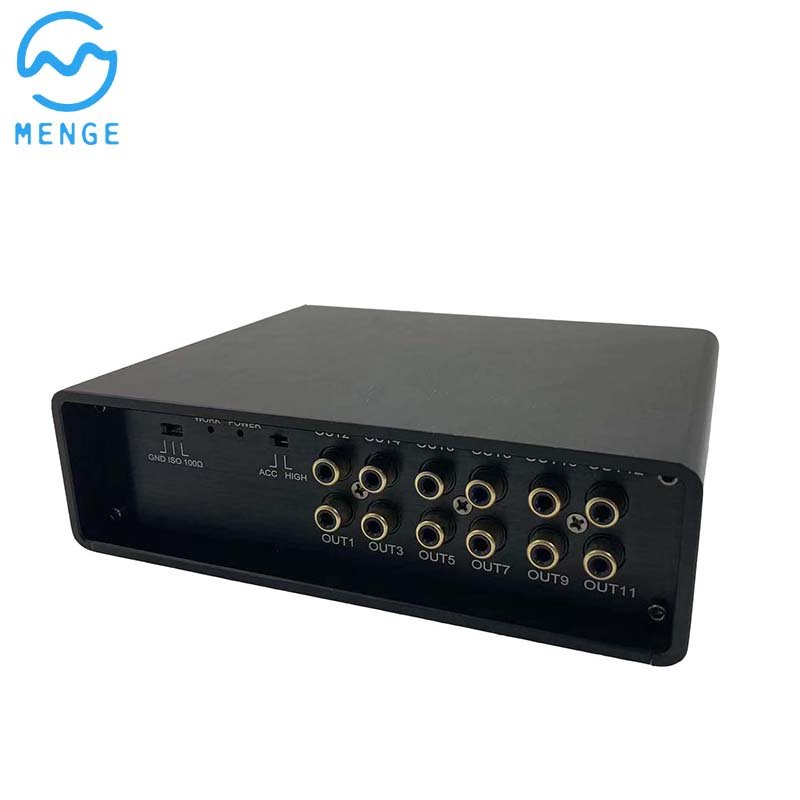 AndeSing Equalizer Processor Car Audio EQ Tuned Crossover Amplifier With Frequency Subwoofer 12v Hi-Fi Car Amplifier