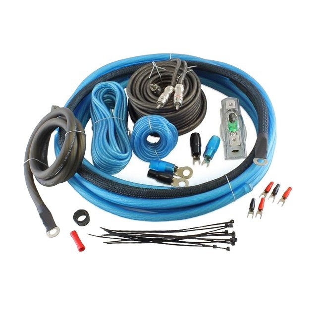 Custom Car Audio Wiring Kits 0 Gauge Amplifier Wiring Kit Auto Car Audio OFC 4 AWG AMP Install Wiring Kit