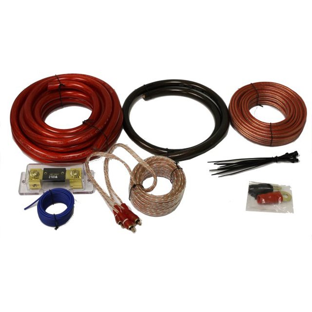 Custom Car Audio Wiring Kits 0 Gauge Amplifier Wiring Kit Auto Car Audio OFC 4 AWG AMP Install Wiring Kit
