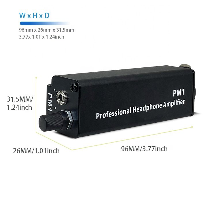 Professional Headphone Amplifier Converter XLR To 3.5MM Audio Interface Mini Portable HIFI Headphone Amplifier Clip Mount