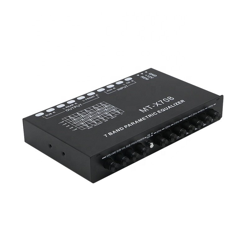 LDZS 7-Band Car Audio Equalizer With Front Rear and Subwoofer Outputs