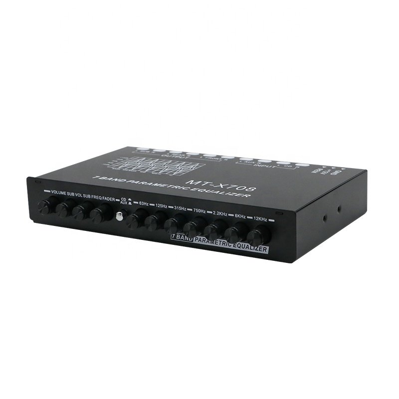 LDZS 7-Band Car Audio Equalizer With Front Rear and Subwoofer Outputs