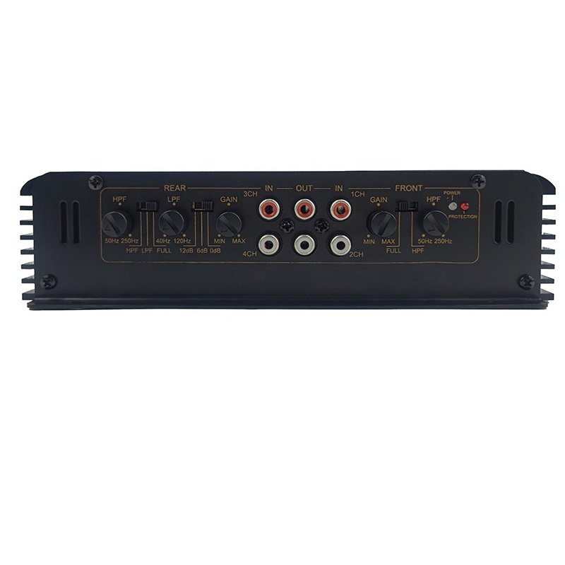 Good Price Hot Model 4*80W RMS Car Power Amplifier Class AB 4 Channel Car Audio Amplifier