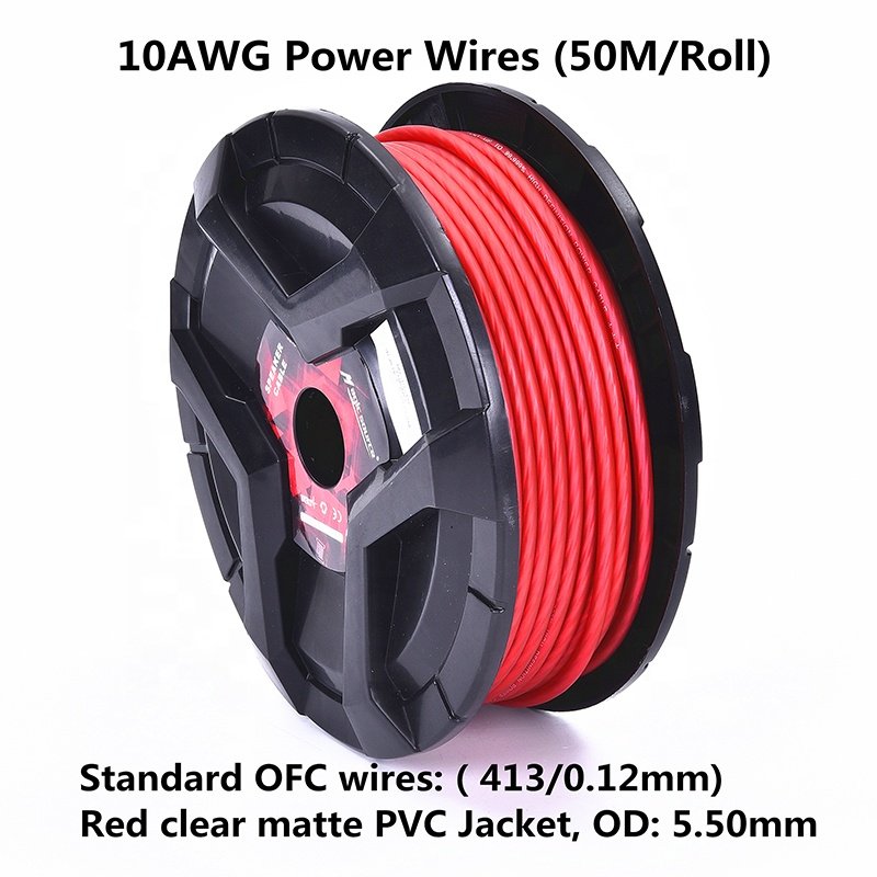 10 Gauge Wire OFC-Primary Automotive Wire,Car Amplifier Power & Ground Cable,Battery Cable,Car Audio Speaker Stereo 10ga