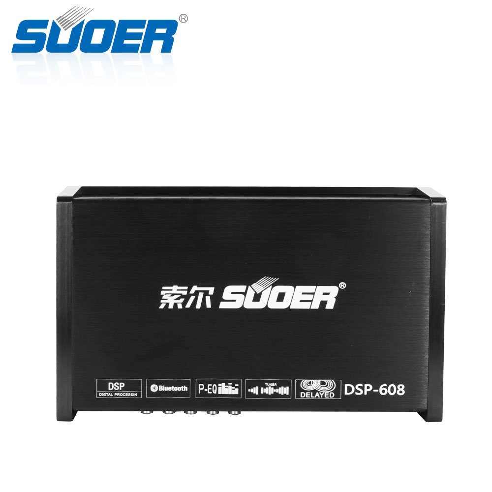 Suoer DSP-608 Good Price Car Stereo Dsp Amplifier Car Dsp Audio Blueteeth Amplifier