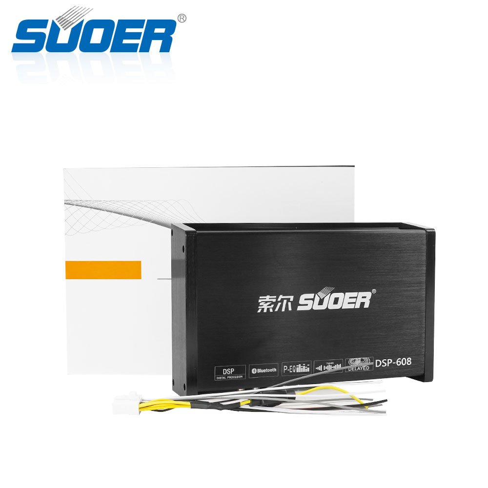 Suoer DSP-608 Good Price Car Stereo Dsp Amplifier Car Dsp Audio Blueteeth Amplifier