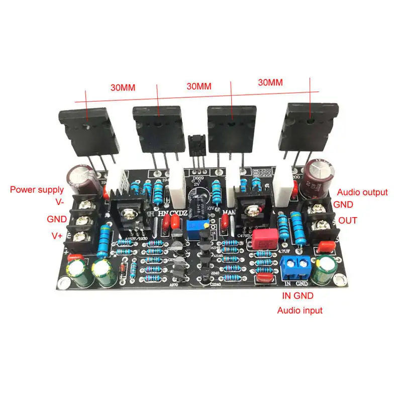 200W Mono Power Amplifier Transistor 5200 1943 Original High Power Tube Amp Board1943 5200 Amplifier Board