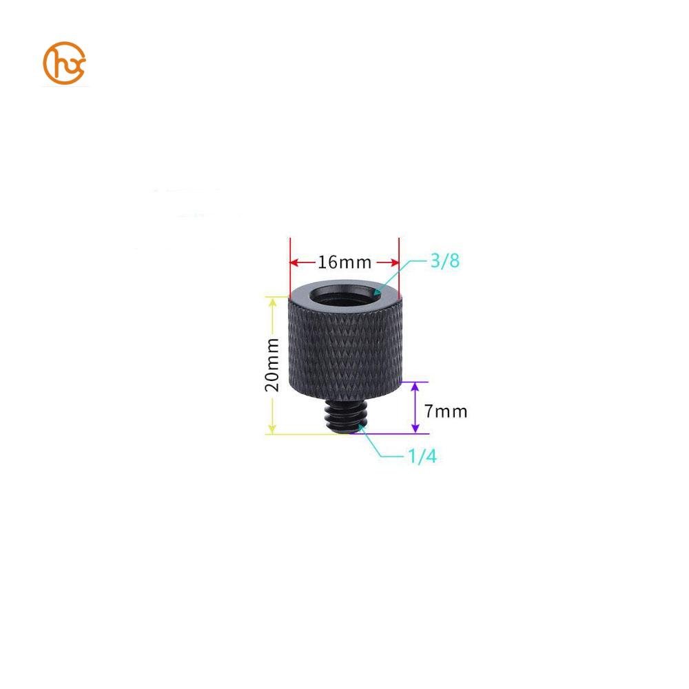 DGHX Manufacturing Factory Aluminum Mic Stand Adapter With 5/8 To 1/4 Tripod Screw, Conversion Connector For Camera Monitor