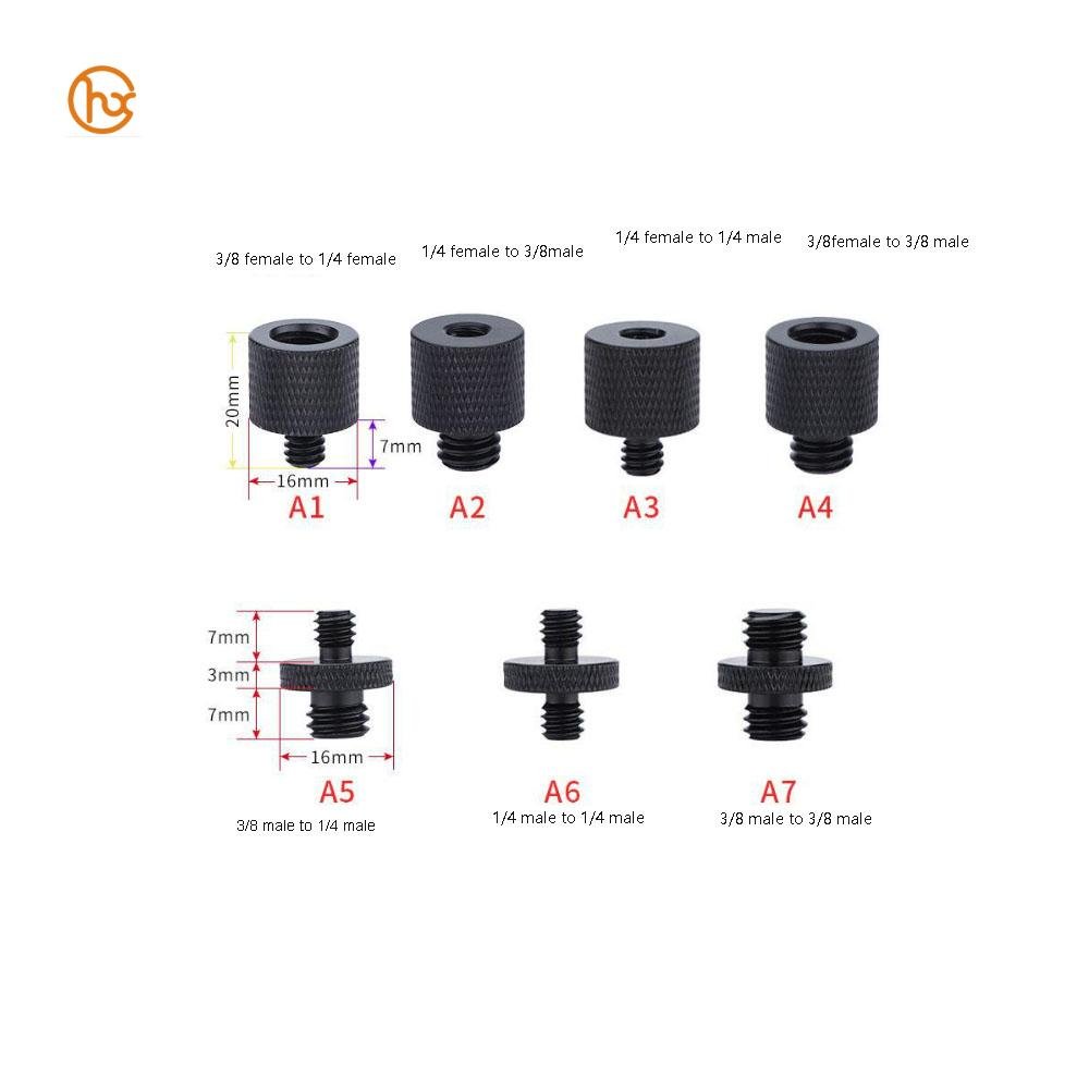 DGHX Manufacturing Factory Aluminum Mic Stand Adapter With 5/8 To 1/4 Tripod Screw, Conversion Connector For Camera Monitor