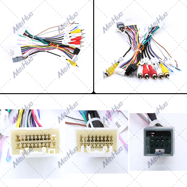 Meihua Android Car Radio Canbus Wiring for Mitsubishi Pajero/Montero/Lancer/ASX 2014+ Cable Harness for Rockford Audio System