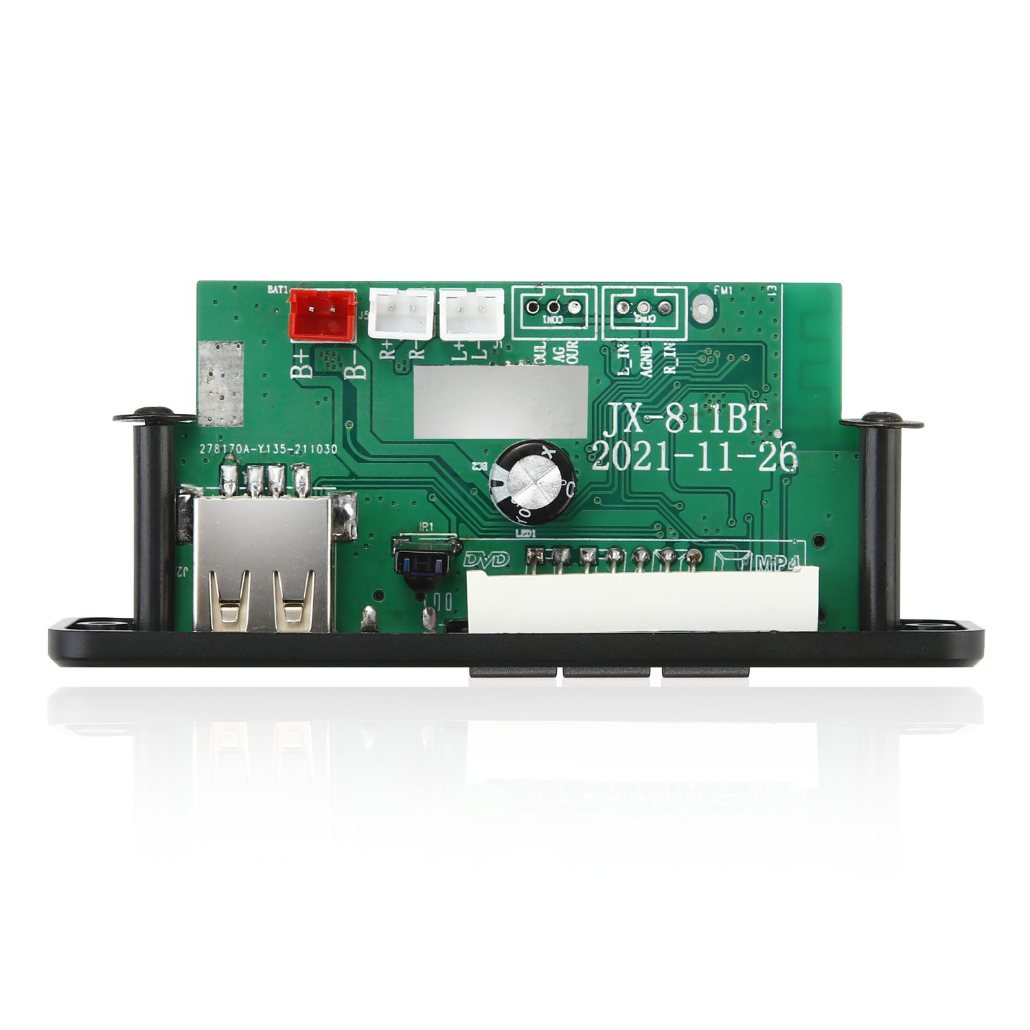 DC 12V/18V Bluetooth 5.0 MP3 Decoding Board 40W Amplifier Audio DIY MP3 Player Car FM Radio Module TF 3.5mm Mic Wireless Card
