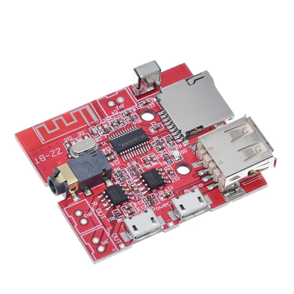 3W Car Bluetooth 4.1 MP3 WAV Decoding Board Speaker Amplifier Audio Receiver Module Support USB/TF/U-DISK/IR Remote Control
