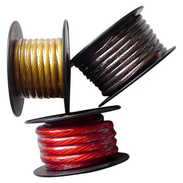 1/0awg 4awg Soft Pvc Jacket Copper Wire Car Power Amplifier Power Wire Cable