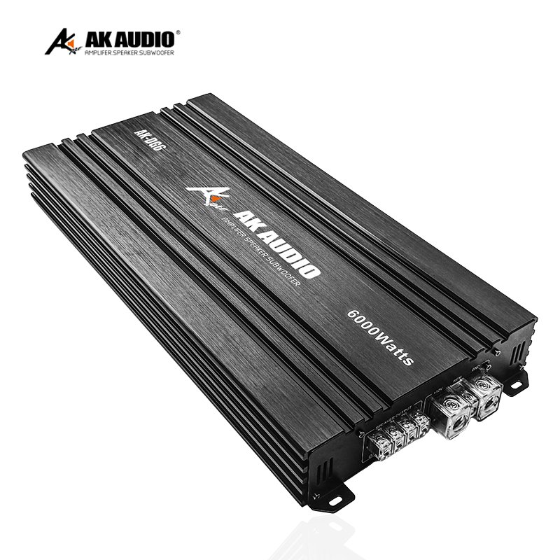 AK-DG6 Professional 1 CH Class D Mono Block 6000W RMS Car Amplifier Range High Power Mono Audio Amplifier,one Channel Amplifier