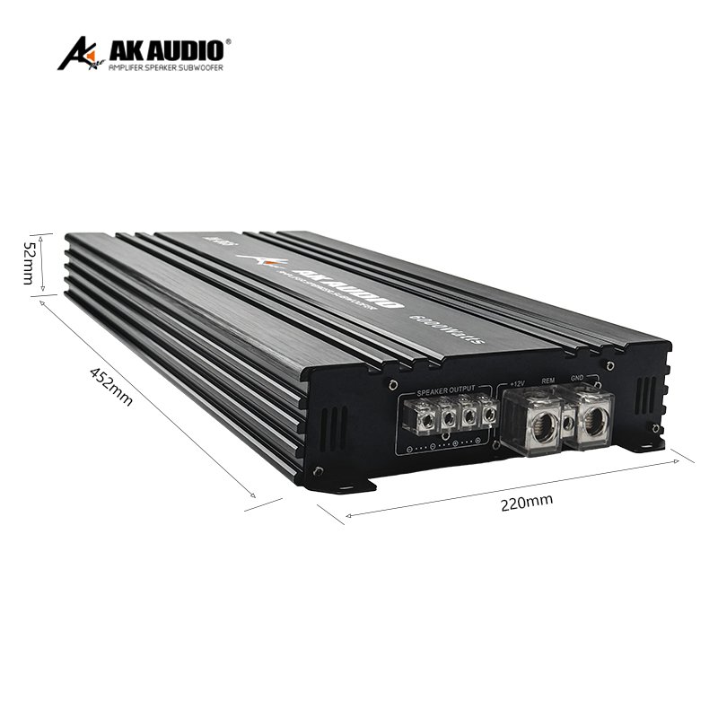 AK-DG6 Professional 1 CH Class D Mono Block 6000W RMS Car Amplifier Range High Power Mono Audio Amplifier,one Channel Amplifier