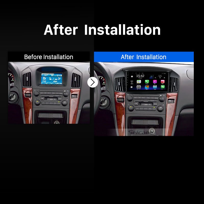 9 Inch Touchscreen Android 13.0 Car Radio Stereo for Lexus RX300 Toyota Harrie 1997-2003 GPS Navigation Carplay OBD2