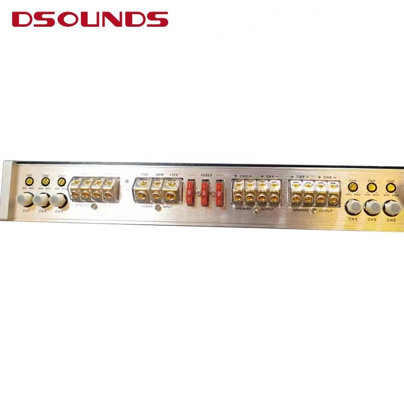 6 Channel Car Audio Amplifier 100Wx6CH High Power Car Amplifier With 6 Channel and Full Range for Car Audio Speakers