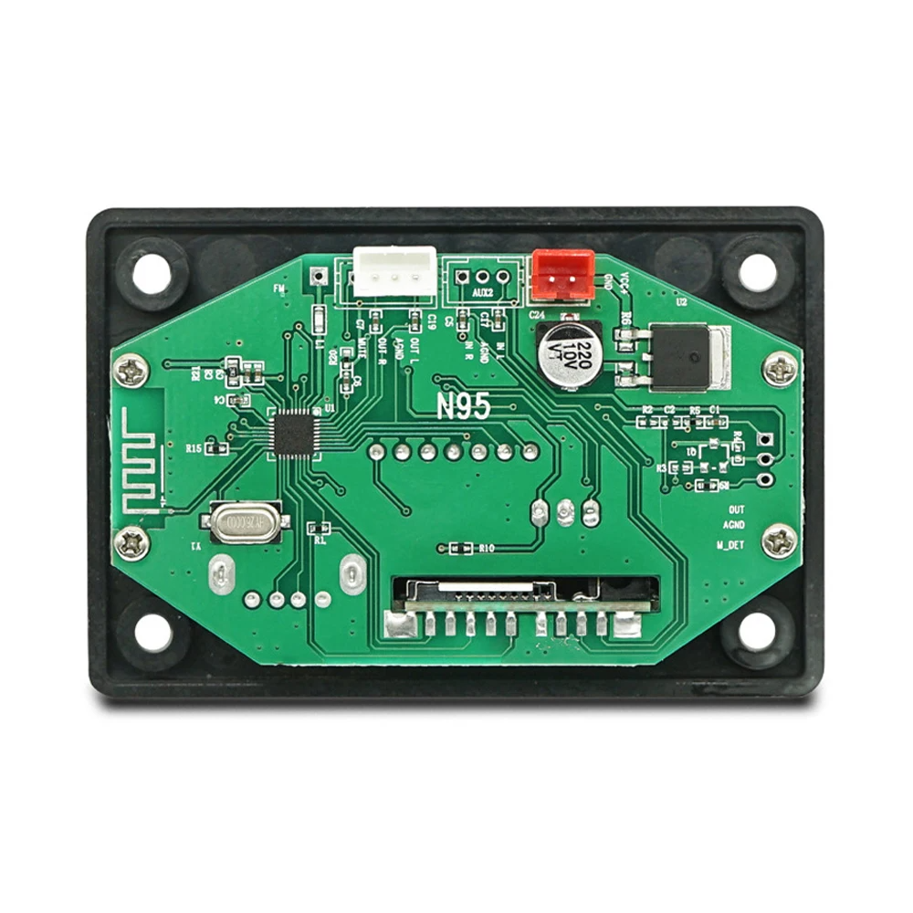 12V Wireless Bluetooth 5.0 MP3 WMA Decoder Board Car Audio USB TF FM Radio Module Color Screen MP3 Player Module