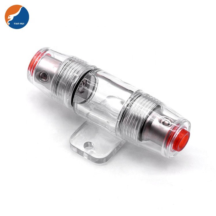 Car Audio Parts Golden Plated Audio Stereo Amplifier for Auto Car 10x38mm Glass AGU Auto Car Vehicle Fuse Holder Fuse Box