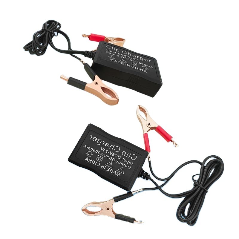 DC8-24V 3 USB Motorcycle Usb Charger 5V 3A Battery Clip Charger