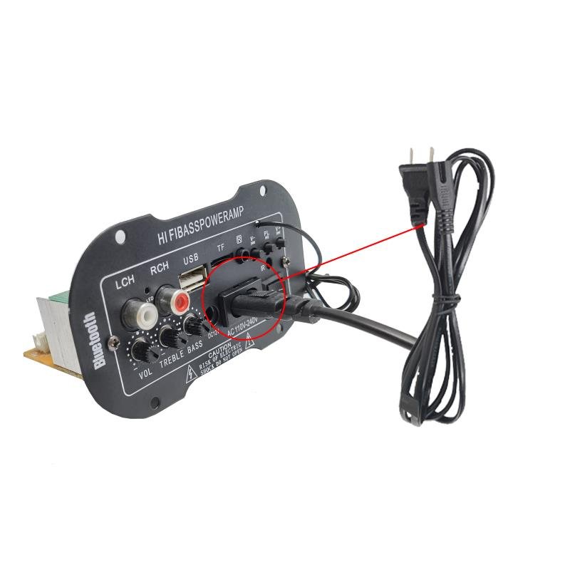 Wholesale 12V 220V Power Amplifiers Car Amp USB TF FM Decoding Built-in Bluetooth Subwoofer Amplifier Audio Board