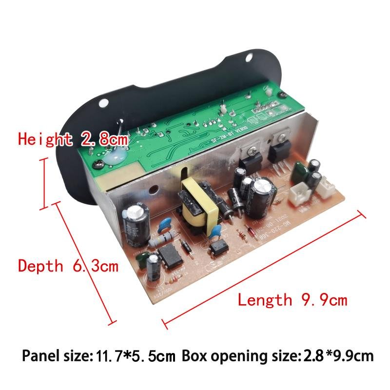 Wholesale 12V 220V Power Amplifiers Car Amp USB TF FM Decoding Built-in Bluetooth Subwoofer Amplifier Audio Board
