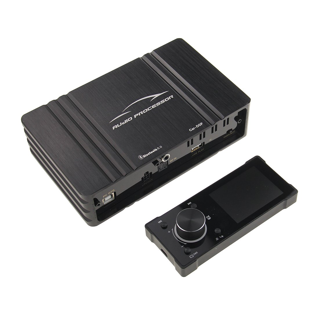 Factory Supply Class AB Car Audio DSP Powered Amplifier with LCD Display Remote Control