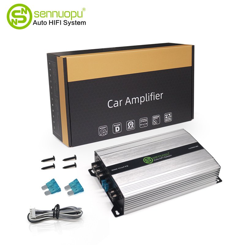 Sennuopu Class D Car Audio Amplifier Dsp Audio Processor Monoblock Amp Car Amplifier 600W Universal Usilitel Sound Car Mono
