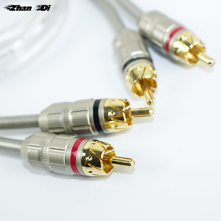 High Quality RCA Audio Connector Cable for Car Amplifier New Condition with 1 Year Warranty